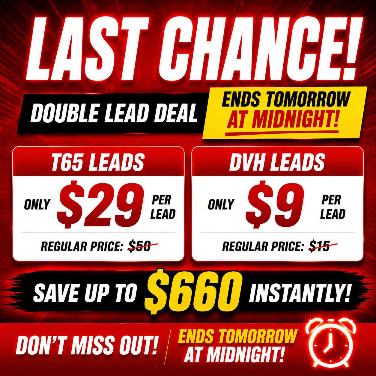 Last Chance 1 DVH Lead Promo